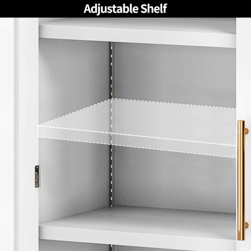 Moasis 22 Pairs Shoe Storage Cabinet with Door & LED Lights, 6-Tier Shoes Rack for Entryway