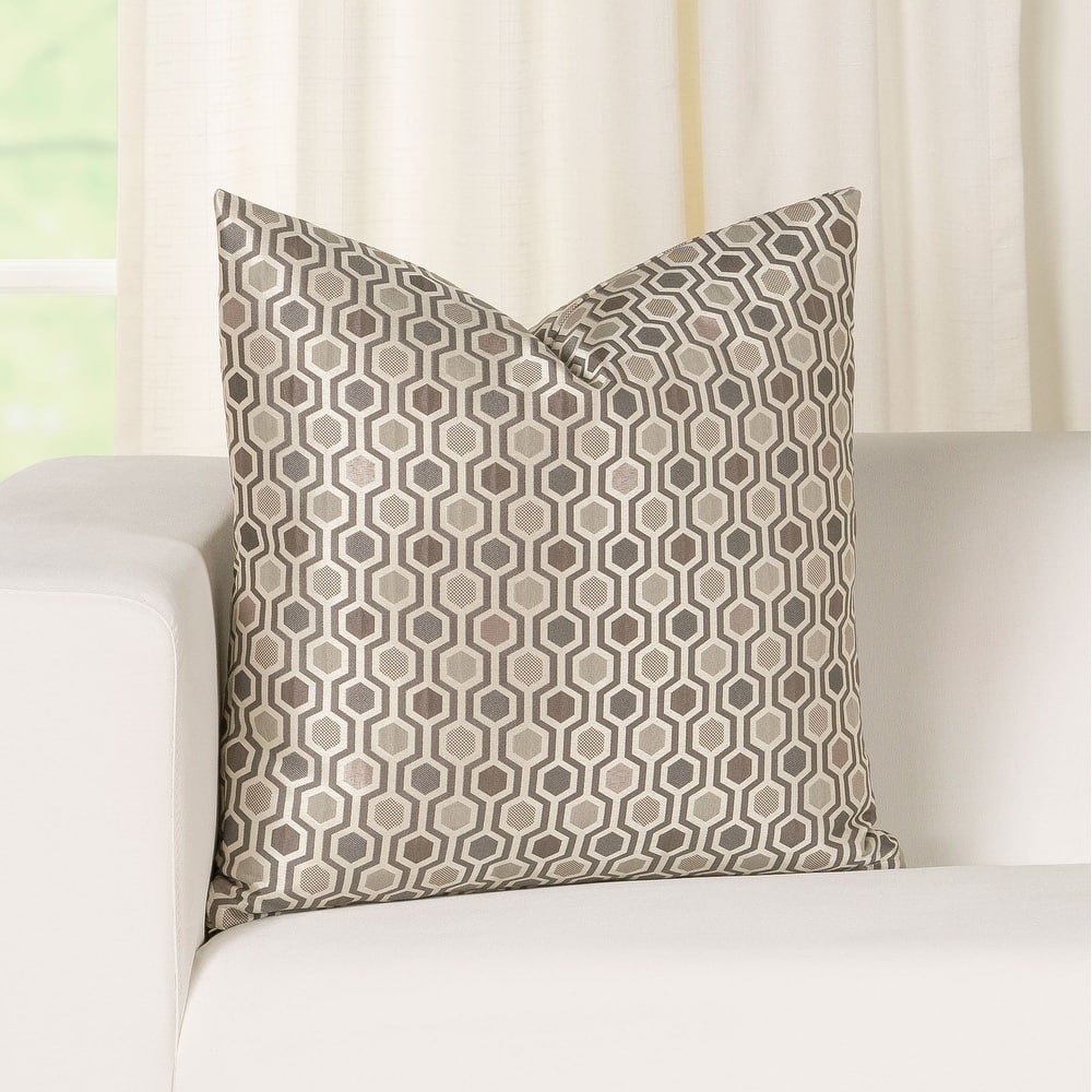 Hamburgo Geometric Stitched Throw Pillow