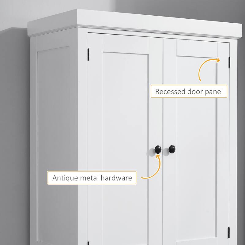 Tall Pantry Cabinet Kitchen Cabinet with Adjustable Shelves and Drawer, Buffet Storage Cabinet Organizer