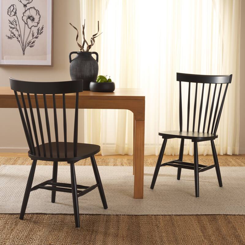 SAFAVIEH Suhair Spindle Farmhouse Dining Chair (Set of 2) - 20.5" x 21" x 36" - 21"W x 21"D x 36"H