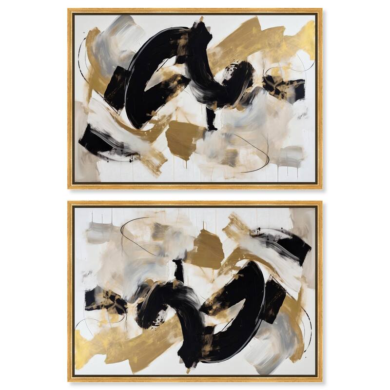 Pink Floral Tin Canvas by Art Remedy - 30" x 30" - Black