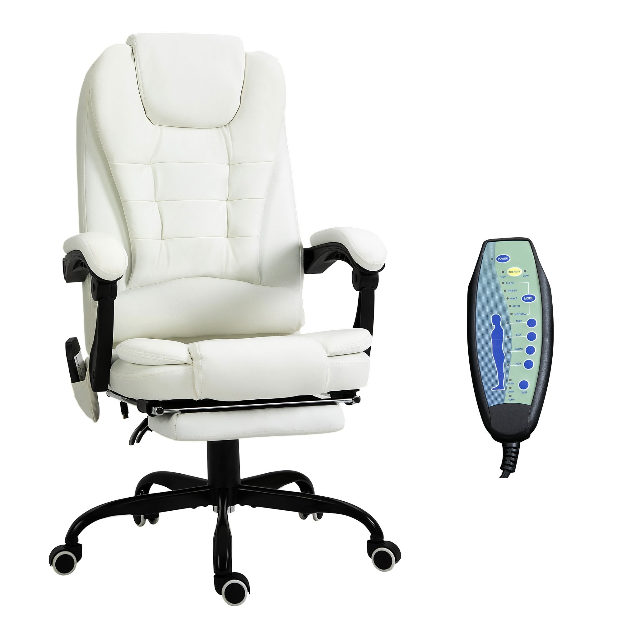 Vinsetto 7-Point Massage Office Chair High Back Executive Recliner - N/A