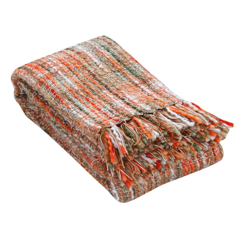 Florence Luxury Throw Blanket 50x60 Soft Cozy Throw for Sofa and Bed.