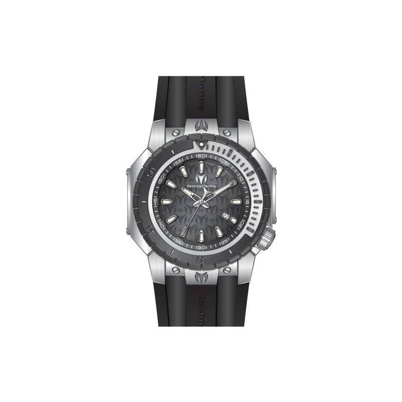 Technomarine Men's TM-224006 Manta Quartz 3 Hand Gunmetal Dial Watch - Gun Metal