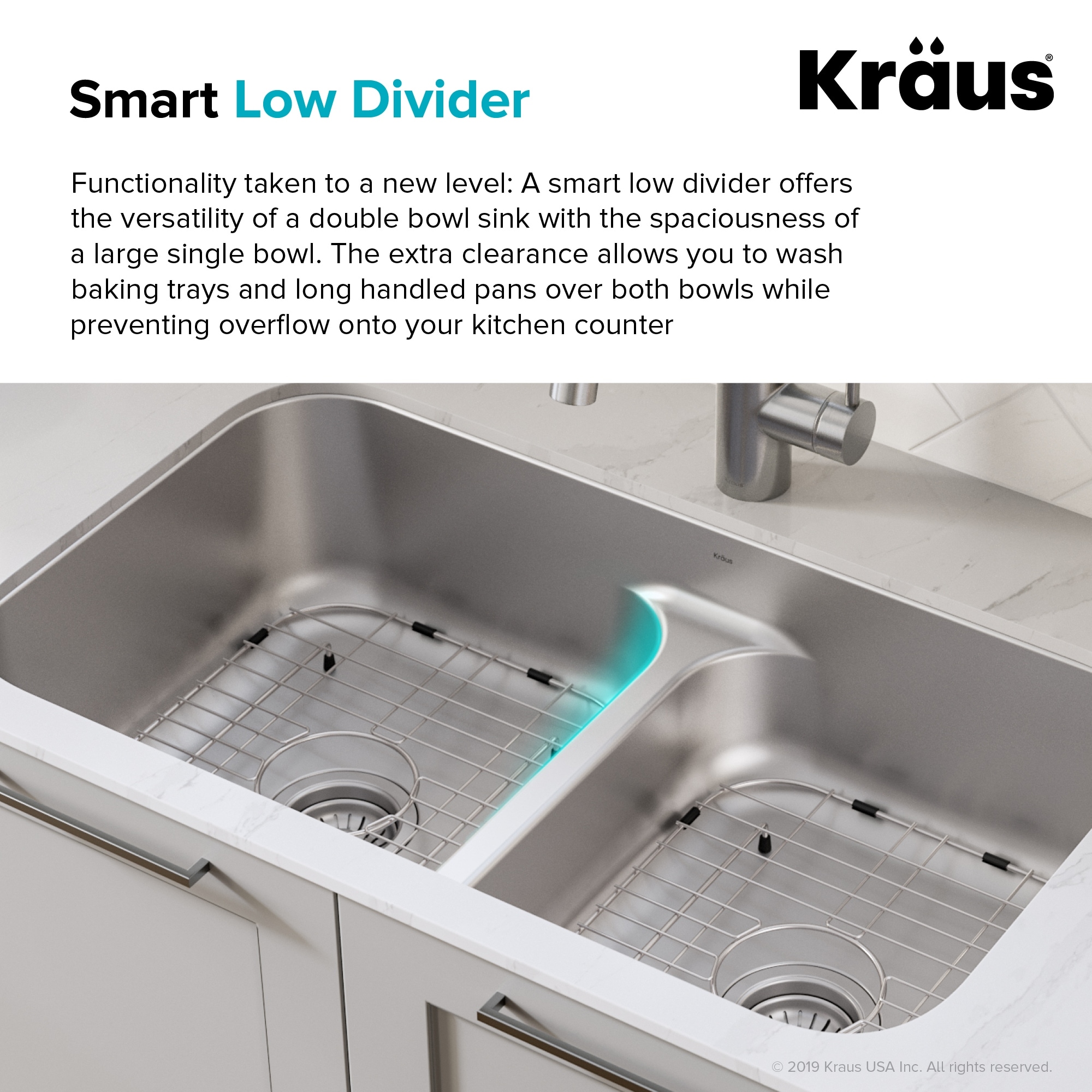 KRAUS Premier Stainless Steel 32 inch 2-Bowl Undermount Kitchen Sink Bed  Bath  Beyond 28221213