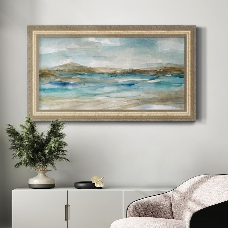 Peaceful Beach II Premium Framed Canvas- Ready to Hang