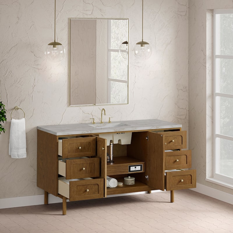 James Martin Vanities 545-V60S-FVSL Laurent 60" Single Basin Poplar