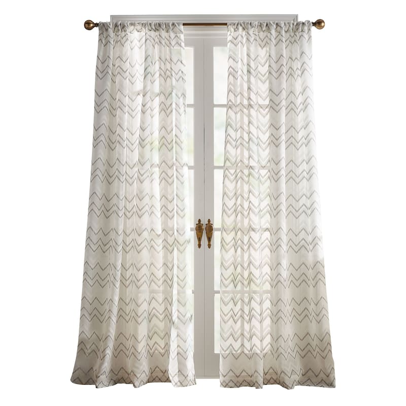 KARL LAGERFELD PARIS Simone Curtain Panel Pair