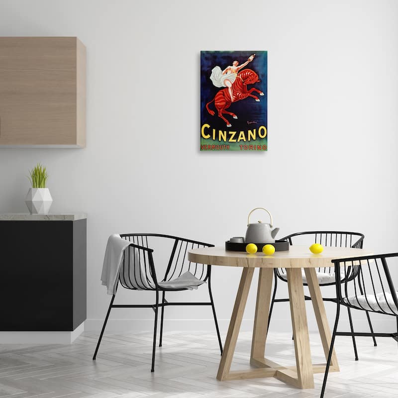 Stupell Cinzano Wine Advertisement Canvas Wall Art Design By Marcus Jules