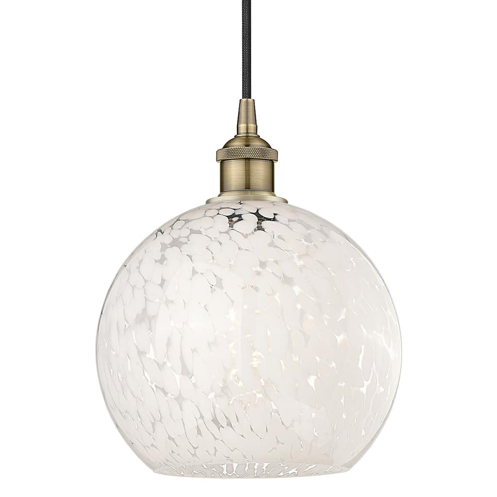 Innovations Lighting 616-1P 12 10 White Mouchette Pendant White