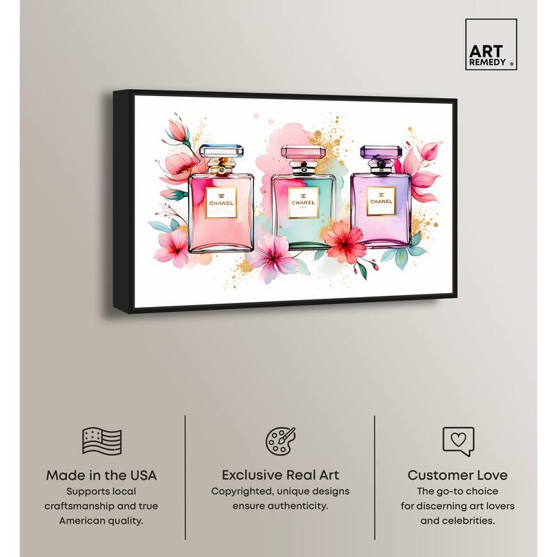 Trio of Fragrance Canvas by Art Remedy