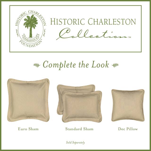 Historic Charleston King Charles Matelasse Bedspread