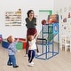 preview thumbnail 1 of 7, Kids Basketball Arcade Game with Electronic Scoreboard and Sound Effect - 35.5" x 16.5" x 53" Blue