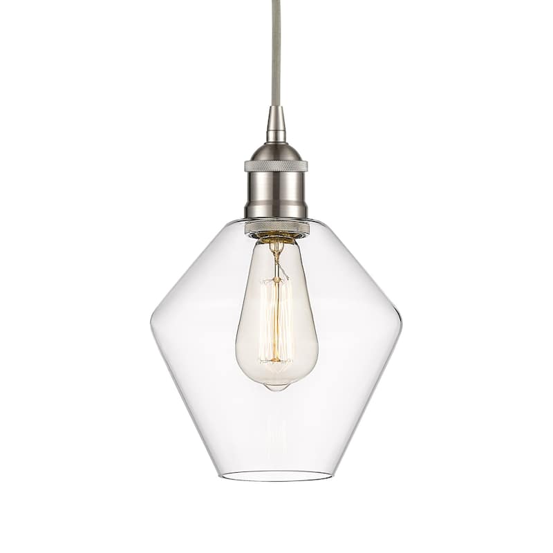 Innovations Lighting 616-1P-11-8 Cindyrella Pendant Cindyrella 8" Wide - Brushed Satin Nickel / Clear