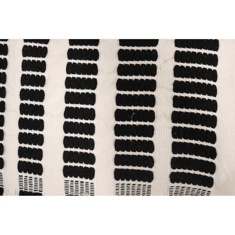Home&Manor Handcrafted Wool & Cotton Throw Blanket