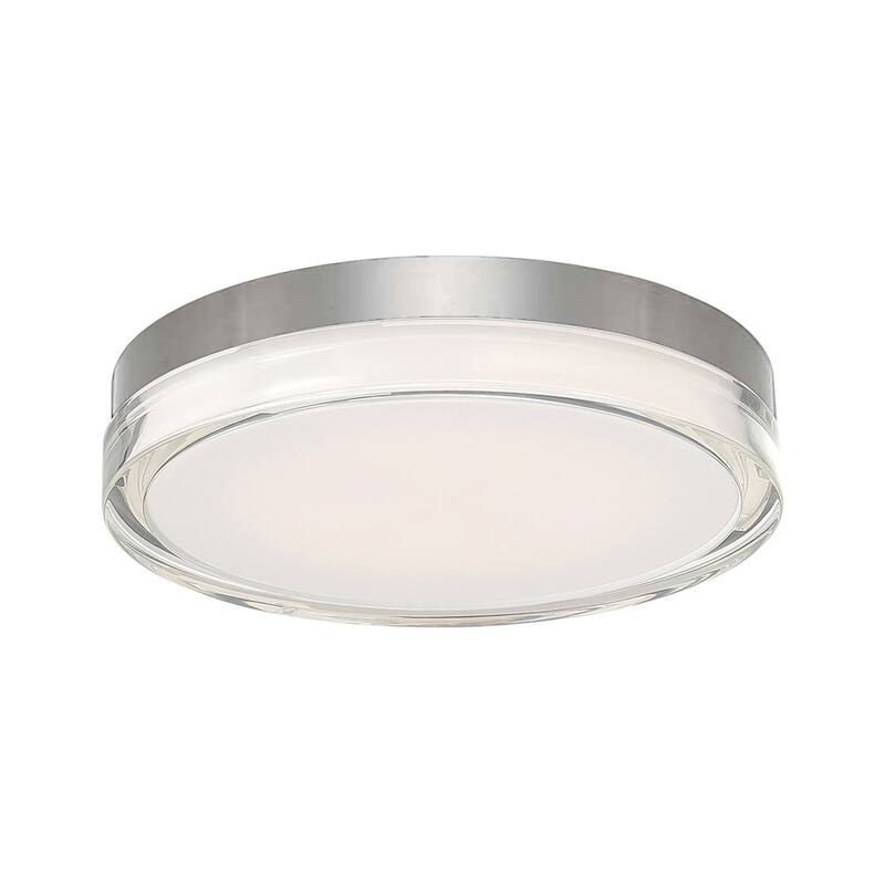Pi 6in LED Round Flush Mount 2700K - Stainless Steel-3000K - 12