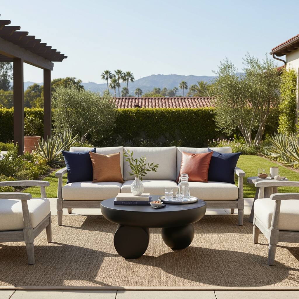 Christopher Knight Home - Obsidian Modern Sculptural Round Coffee Table