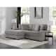 118.4"W Plush Modular Sectional Sofa with Pillows