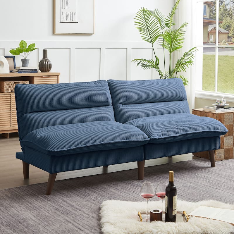 72.4" Armless Futon Sofa Bed
