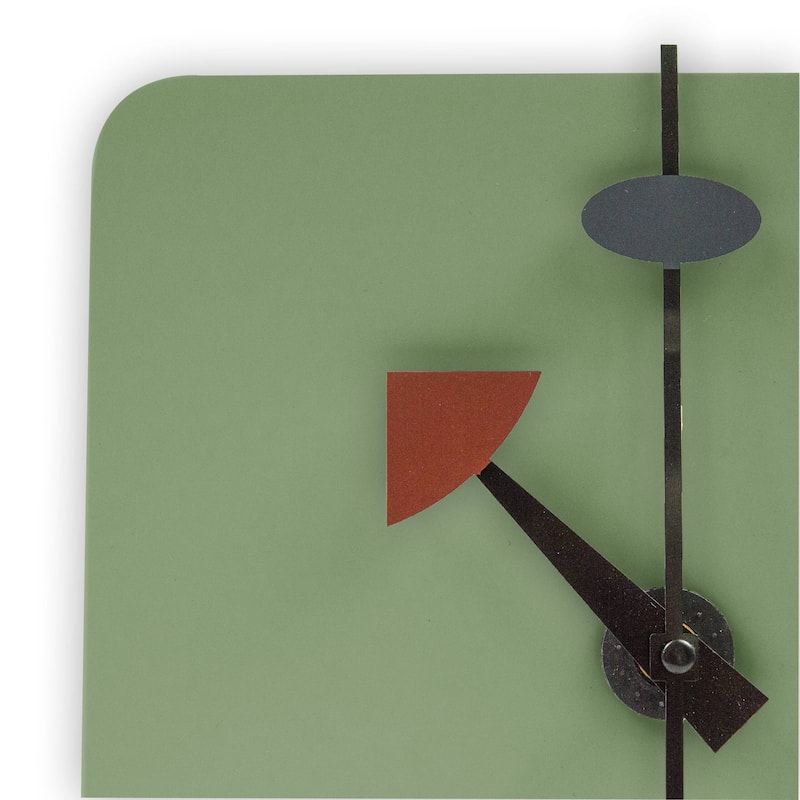 Manchester Minimalist Square Silent Modern Wall Clock in MDF with Silent Non-Ticking Design and Aluminum Hands for Home Office