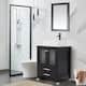 Option B-Ceramic black line sink