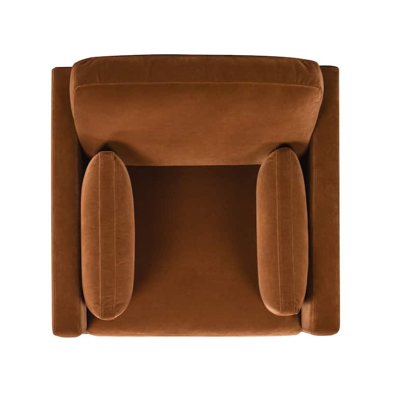 Knox 36" Modern Farmhouse Loose Pillow-Back Arm Chair