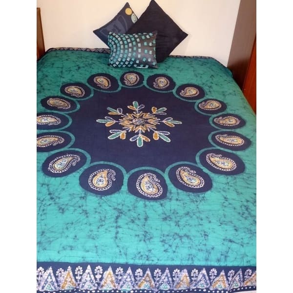 Shop Handmade Cotton Reversible Duvet Cover Multi Batik Paisley