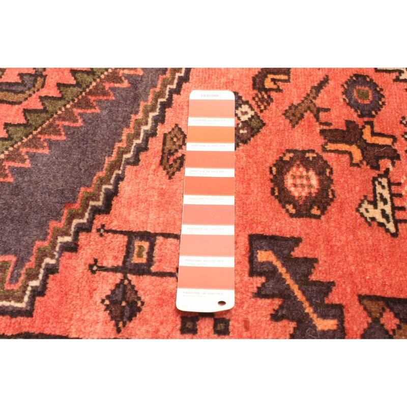 ECARPETGALLERY Hand-knotted Andelz Red Wool Rug - 4'2 x 6'9