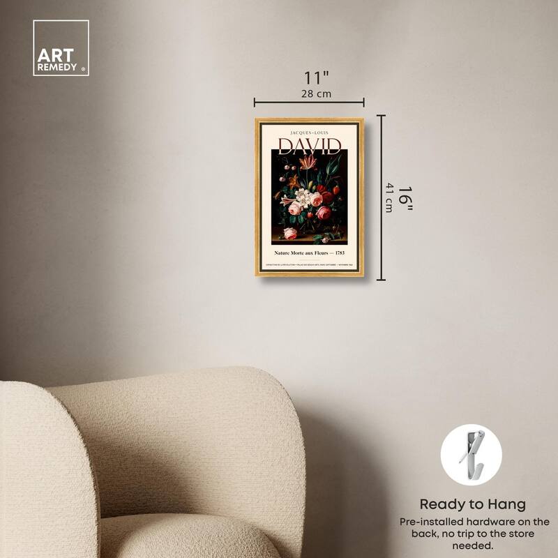 Flowers in a Dark Canvas by Art Remedy