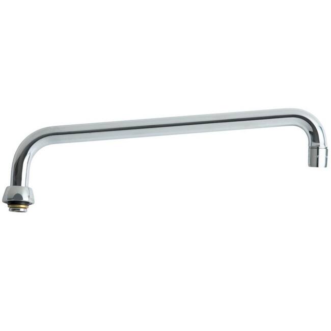 Chicago Faucets 12" L-Type Swing Spout - Natural
