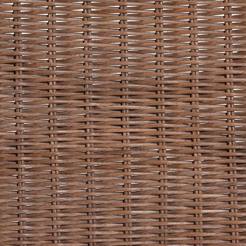 Raya Natural Rattan Dining Chair - Handcrafted Wicker Accent Chair with High Arched Back and Cushioned Seat, Boho Coastal Style