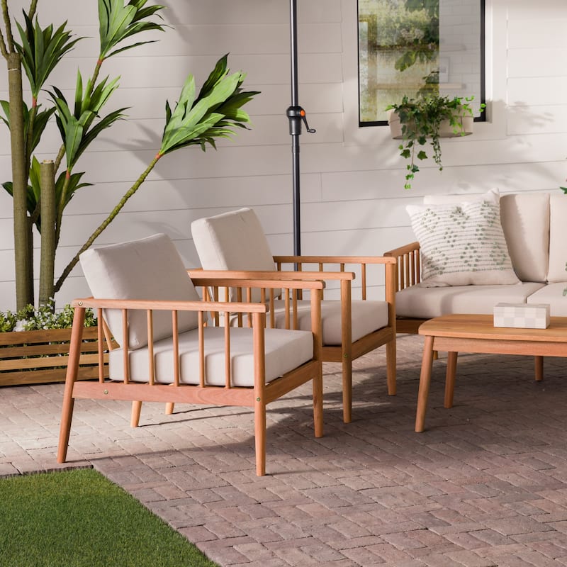 Middlebrook 5-Piece Modern Solid Wood Patio Set