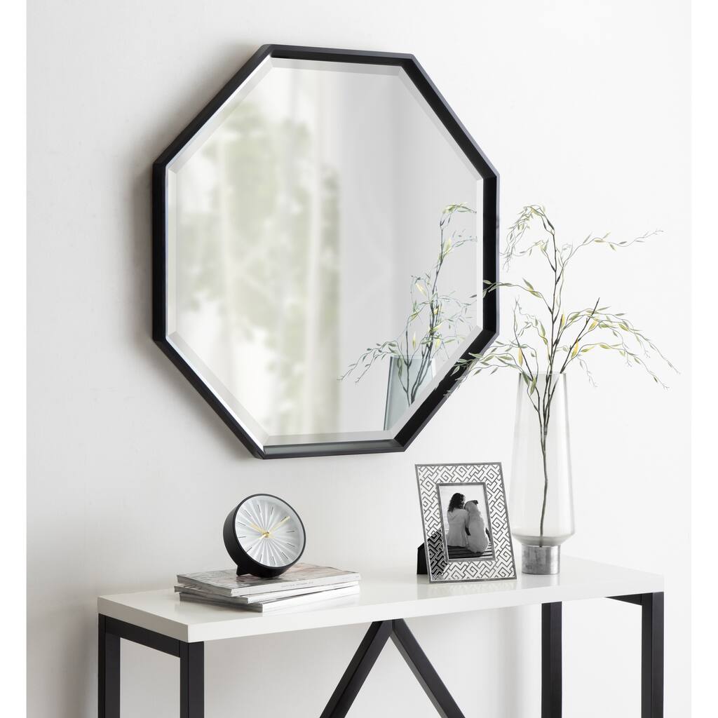 Kate and Laurel Calter Framed Large Octagon Wall Mirror