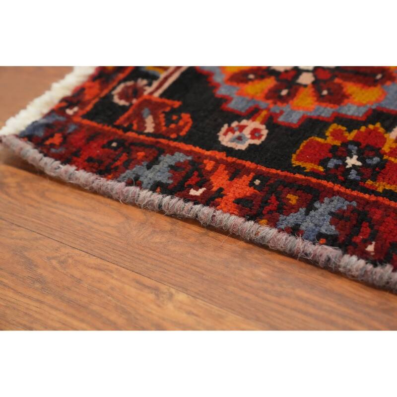 Hand Knotted Oriental 100% Wool Carpet Traditional Medallion Oranges & Rust Heriz Area Rug - 11' 5'' X 8' 3''