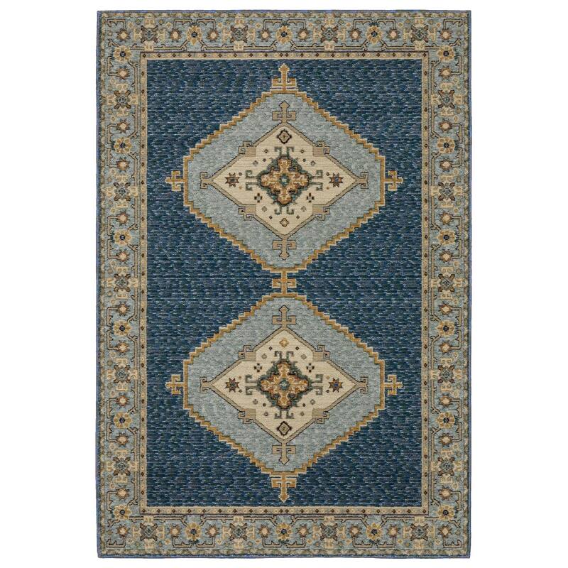 HomeRootsMedallion Bohemian Rectangle Area Rug