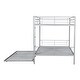 preview thumbnail 7 of 32, Full Over Full Metal Bunk Bed with Trundle