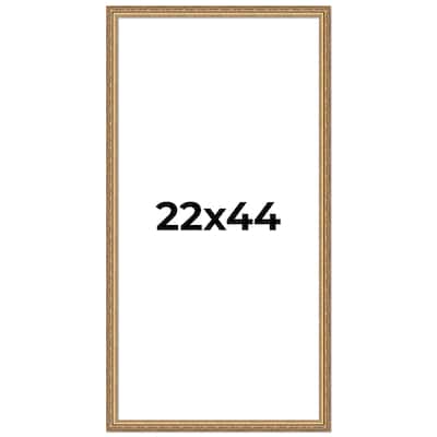 22x44 Frame Red Solid Wood Picture Frame Width 1.75 Inches | Interior Frame Depth 1 13/16 Inches