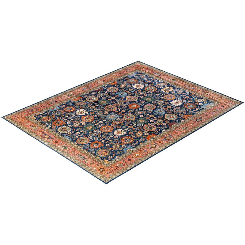 Serapi One-of-a-Kind Hand-Knotted Area Rug - Blue - 9' 1" x 11' 9"