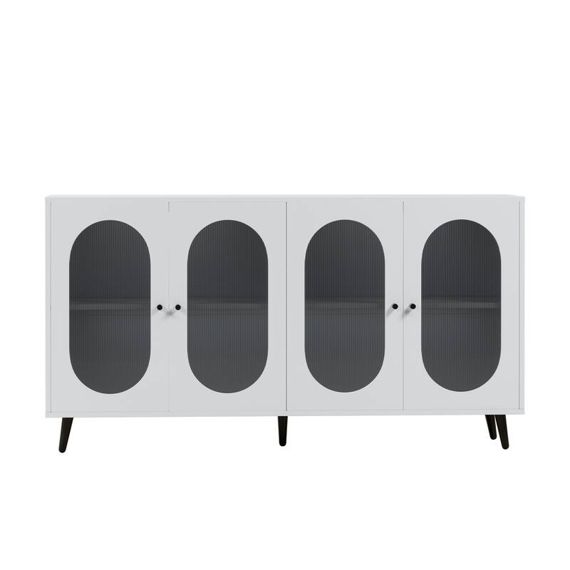 Modern Style Freestanding 4 Door Dining Cabinet