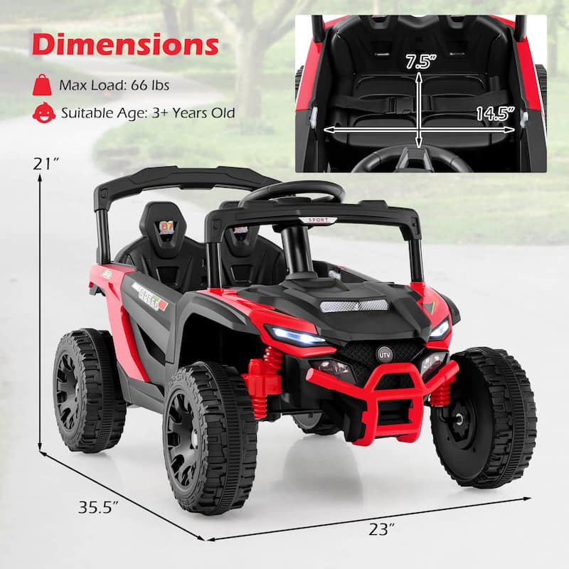 Honeyjoy 12V Kids Ride On Car Battery Powered Electric Remote Control - See Details