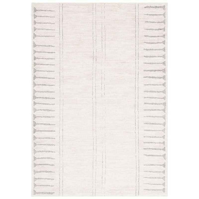 SAFAVIEH Northport Zelpha Modern & Contemporary Rug - 4' x 6' - Ivory/Grey