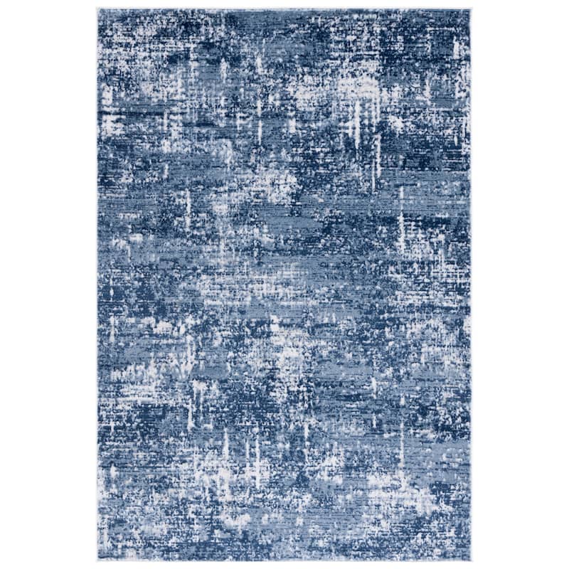 SAFAVIEH Amelia Lorella Abstract Rug - 5'3" x 7'6" - Ivory/Dark Blue