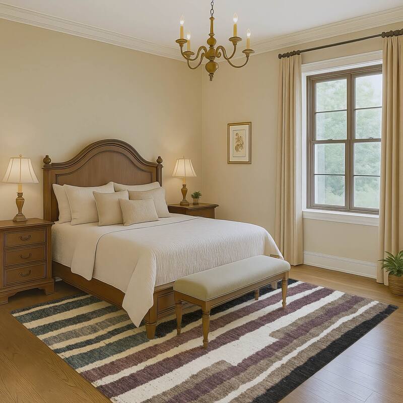 Premium Washable Super Soft Modern Stripe Mayfield Rug