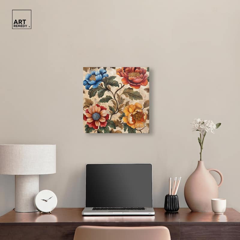 Golden Gardenia III Canvas by Art Remedy, Gallery Wrapped