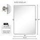 preview thumbnail 60 of 126, TEHOME Woodvale Rectangle Vertical Metal Wall Mirrors