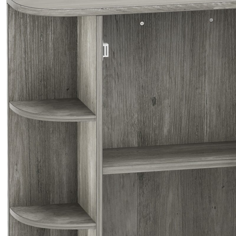 Wall Mounted Bathroom Medicine Cabinet with Mirror Door and Removable Shelf
