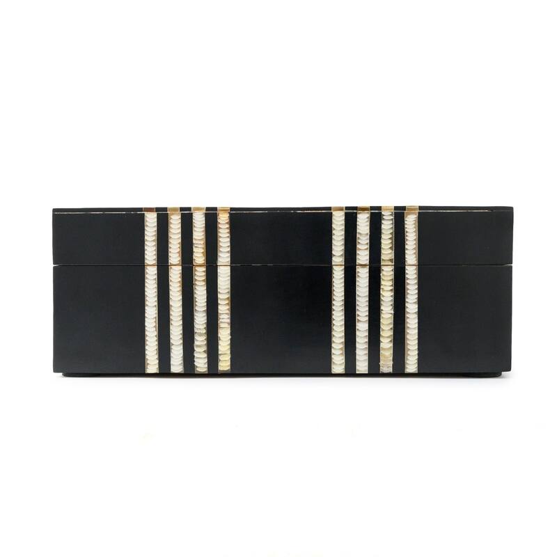Medium Rectangular Storage Box - 7" - Black