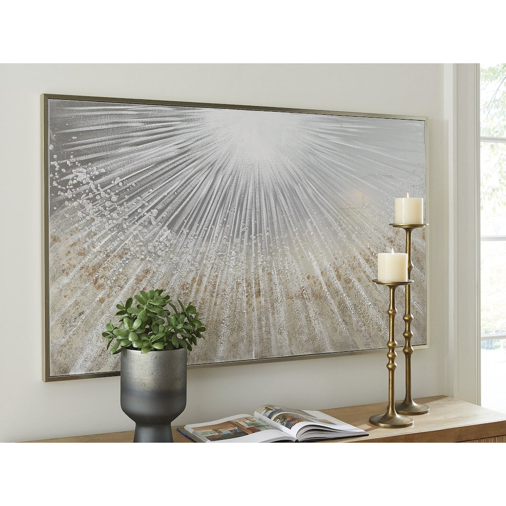 Signature Design by Ashley Waldard Light Gray/Beige Wall Art