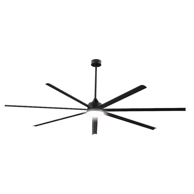 Moasis 96 Inch 7 Blade Industrial Large Ceiling Fan with Lights