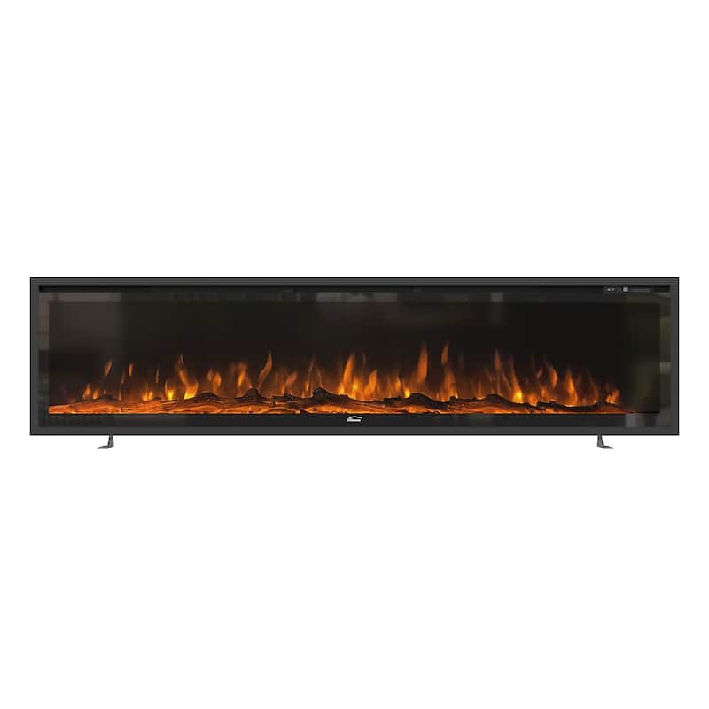 Clihome 50"-72" Recessed Wall-mounted Freestanding Electric Fireplace